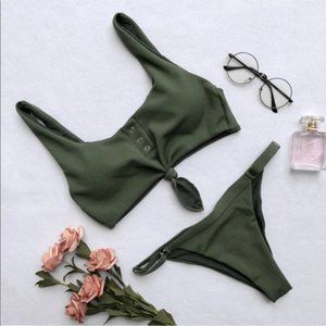 Medium Knot Front Swimsuit (Fits like a Small)